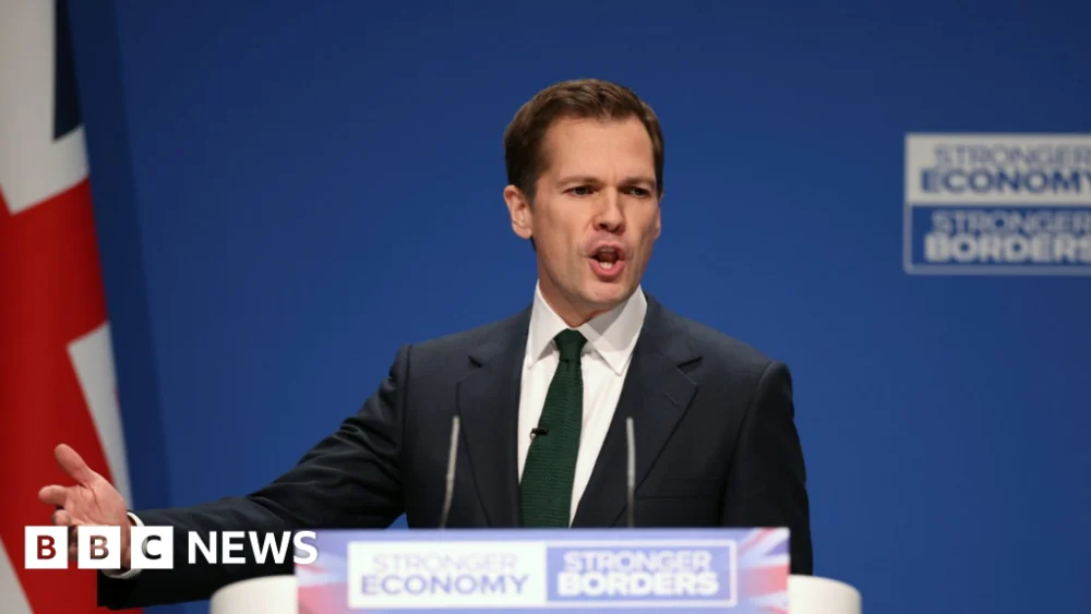Shadow justice secretary Robert Jenrick sacked