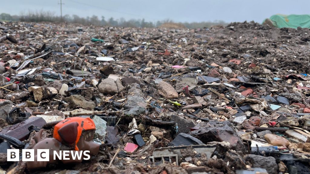 Supersized illegal waste dumps hidden across English countryside.