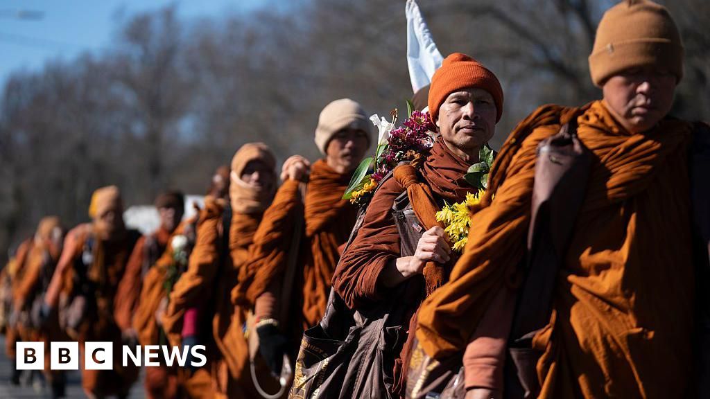 Buddhist monks 108-day Walk for Peace set to end in Washington DC.