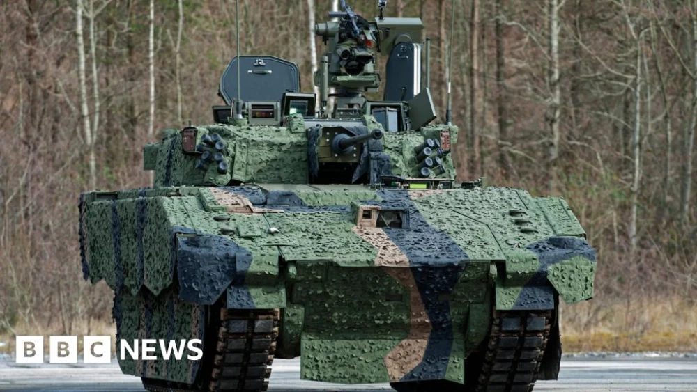John Healey refuses to give timescale on Ajax after soldiers left vomiting.