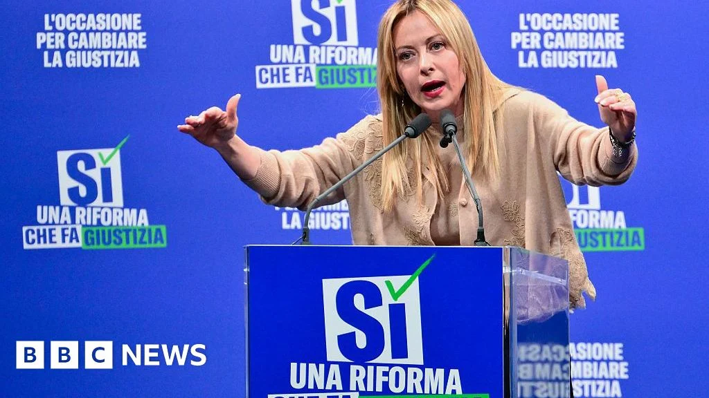 Italians are voting in a referendum on constitutional change.