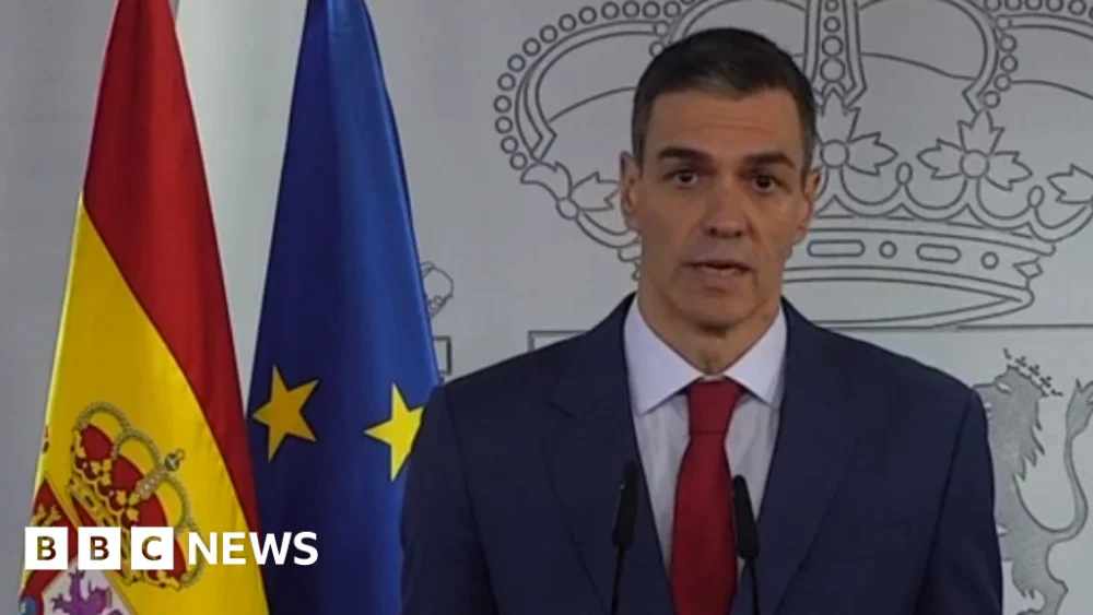 Spain’s Pedro Sánchez hits back at Trump threat to sever trade saying ‘no to war’.