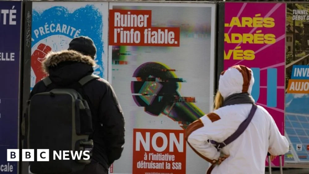 Swiss reject right-wing plan to cut licence fee for public broadcaster.
