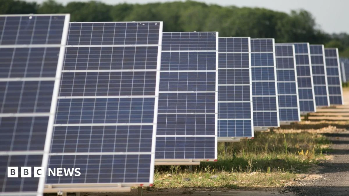 Controversy over solar panel installation on greenfield site