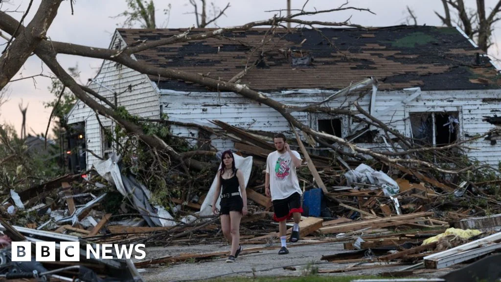 Drone footage shows extent of Wisconsin tornado