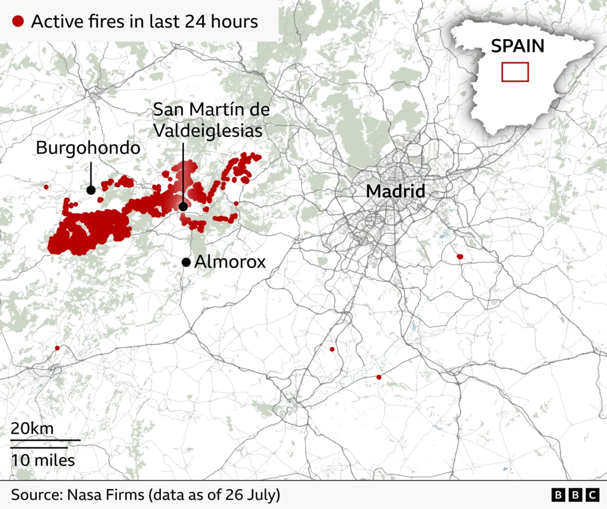 France and Spain fires: Macron calls crisis meeting as wildfires threaten Bordeaux