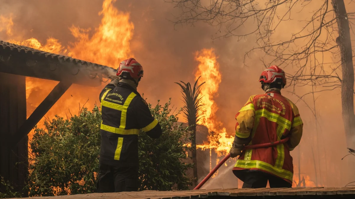 More than 250,000 evacuated as wildfires rage in France and Spain
