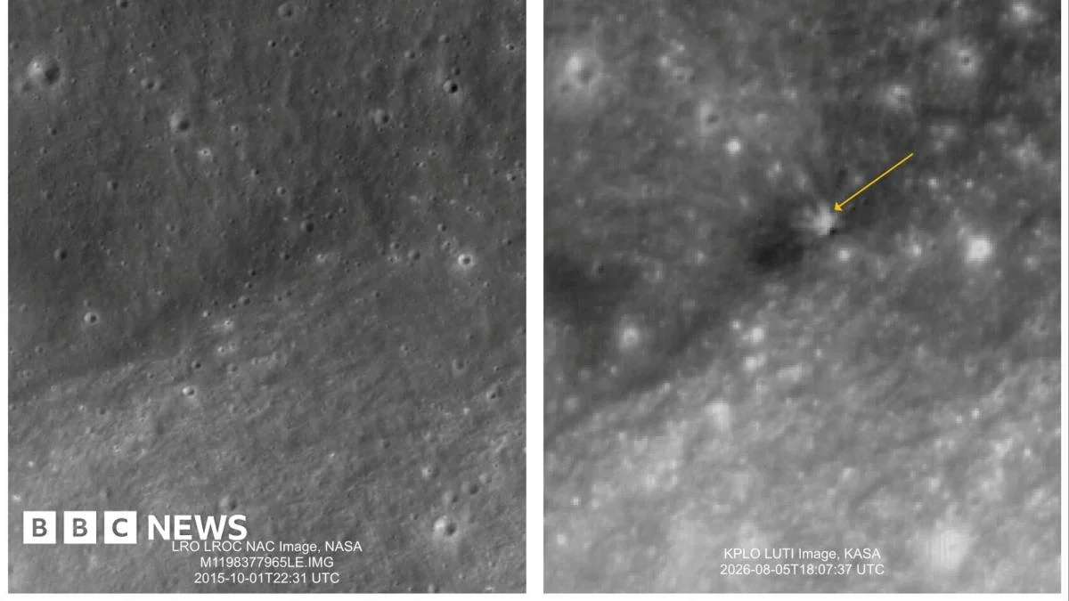 South Korea space agency shares Moon images after SpaceX rocket debris crash