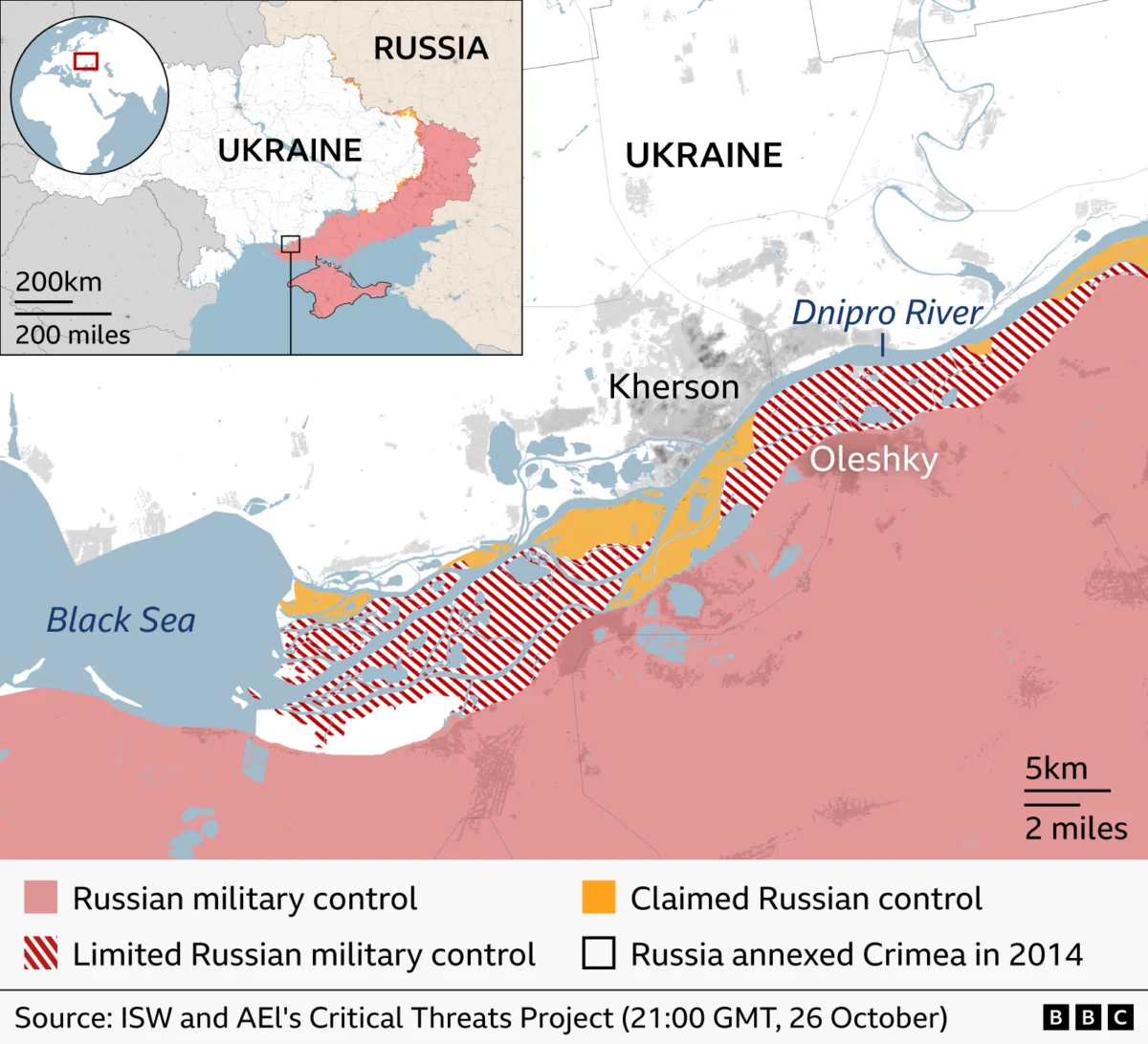 Ceasefire extended across Ukraine’s Kherson region, officials say.