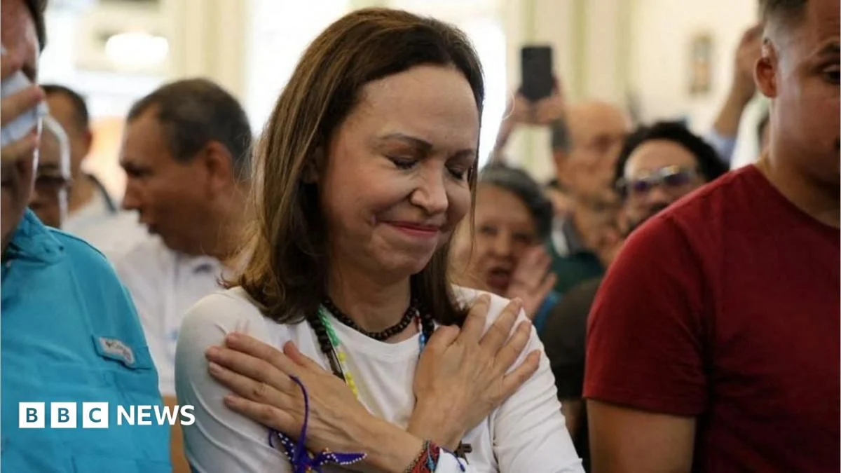 Opposition leader María Machado returns to Venezuela.